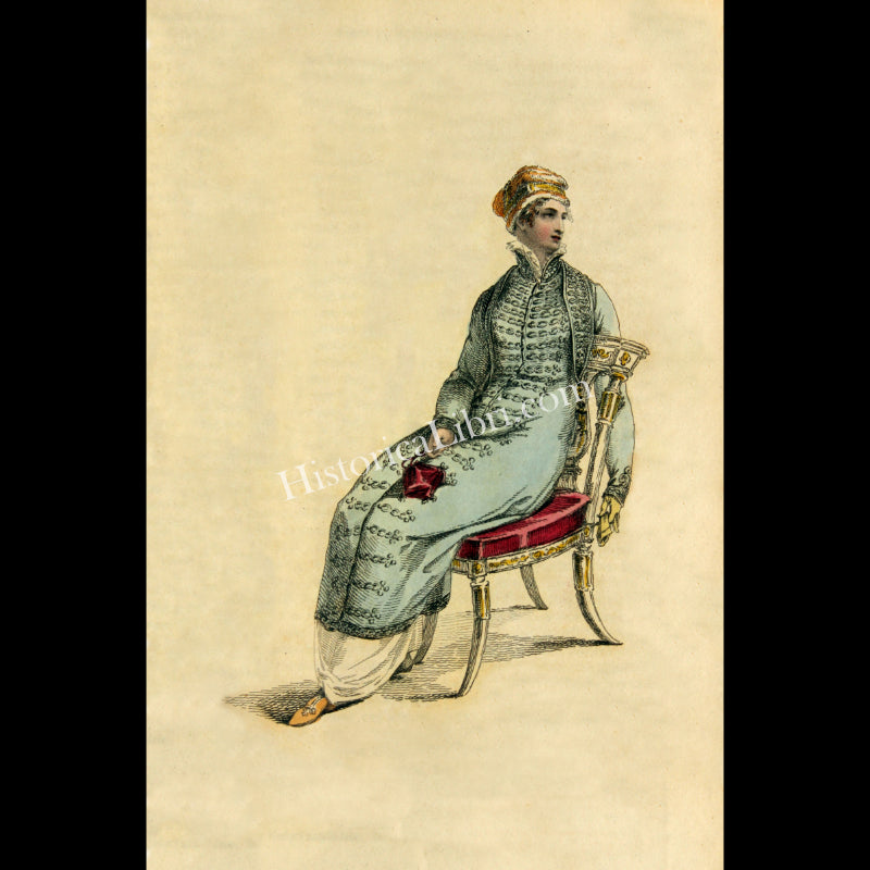 Ackermann's Repository 1812 January Plate 5 Polish Walking Pelisse