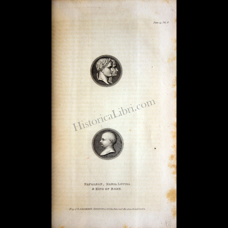 Ackermann's Repository 1812 September Plate 14 Napoleon, Maria Louisa & King of Rome
