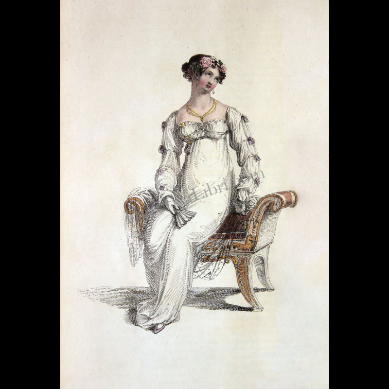 Ackermann's Repository 1812 September Plate 18 Evening Dress