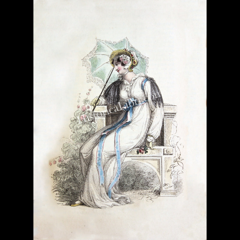 Ackermann's Repository 1812 September Plate 19 Pointers Walking Dress
