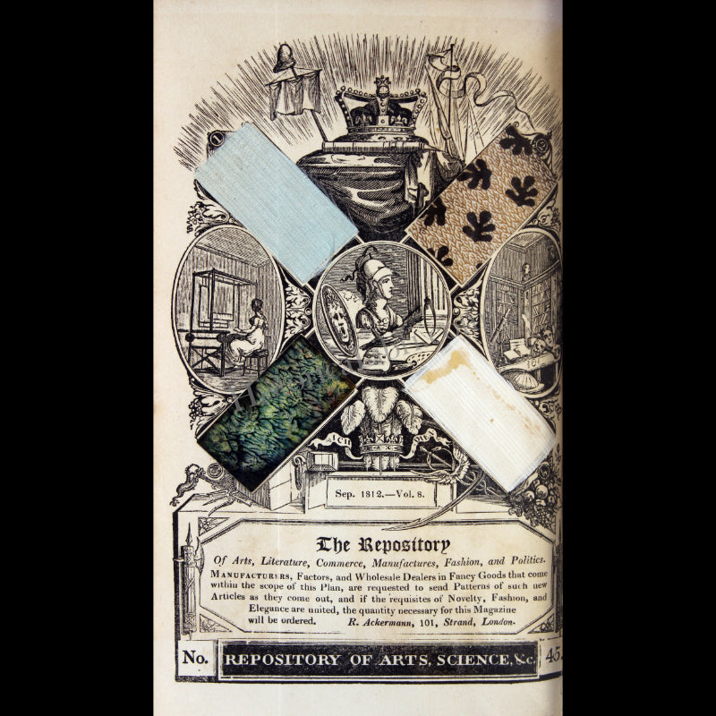 Ackermann's Repository 1812 September Patterns of British Manufacture