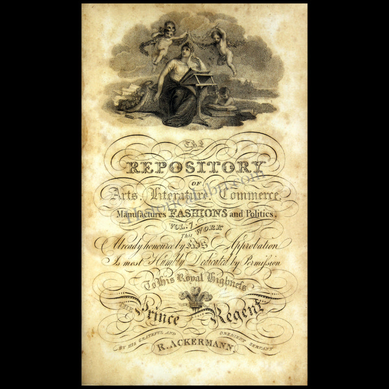 Ackermann's Repository 1812 Frontispiece for Volume 7