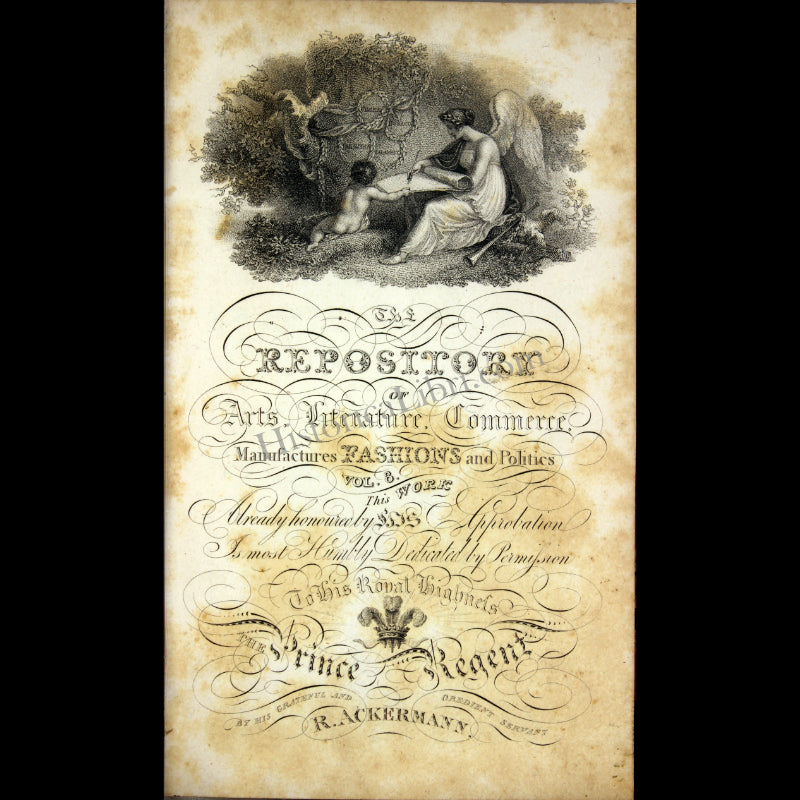 Ackermann's Repository 1812 Frontispiece for Volume 8