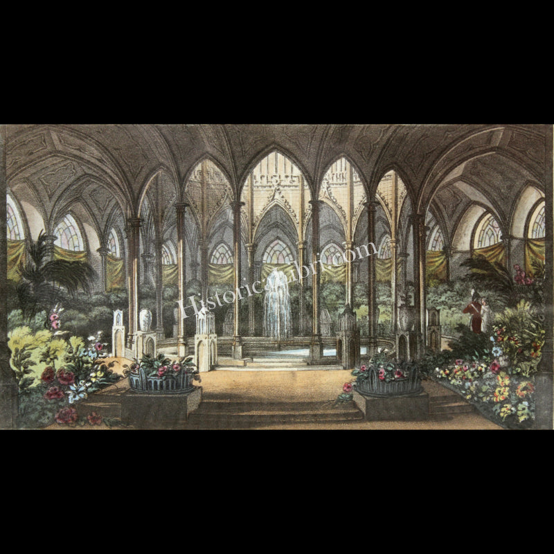 Ackermann's Repository 1813 April Plate 25 Gothic Conservatory