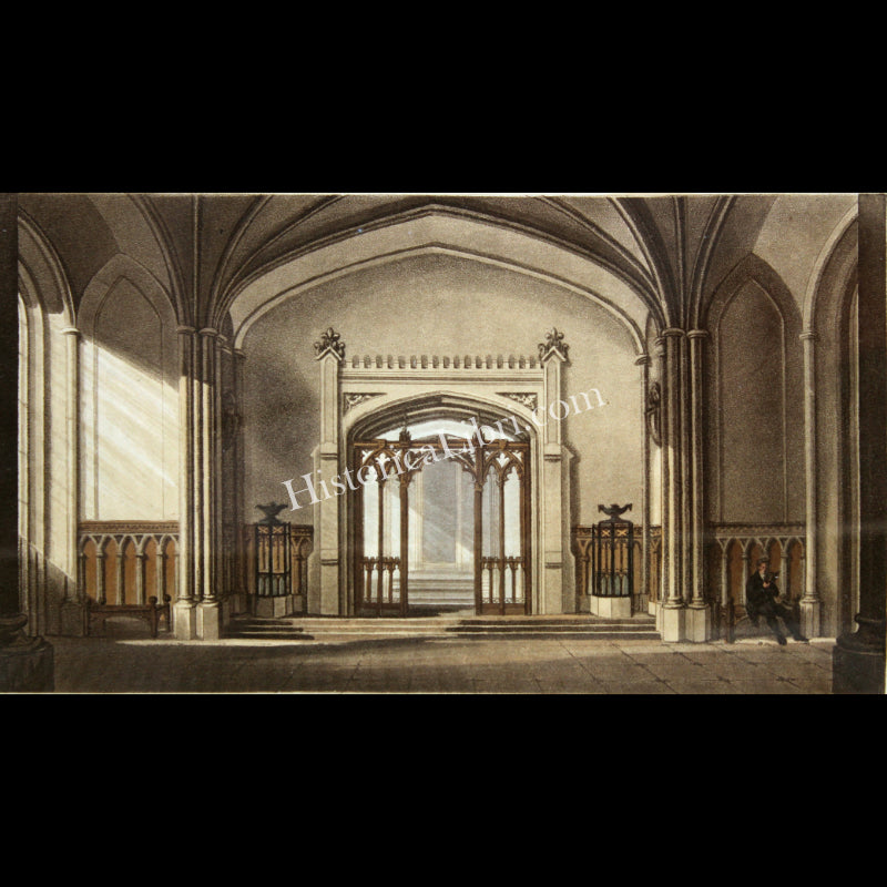 Ackermann's Repository 1813 February Plate 9 Gothic Hall