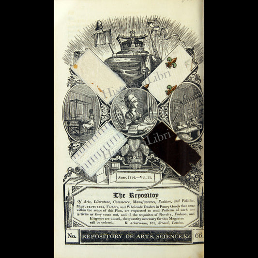 Ackermann's Repository 1814 June Patterns of British Manufacture