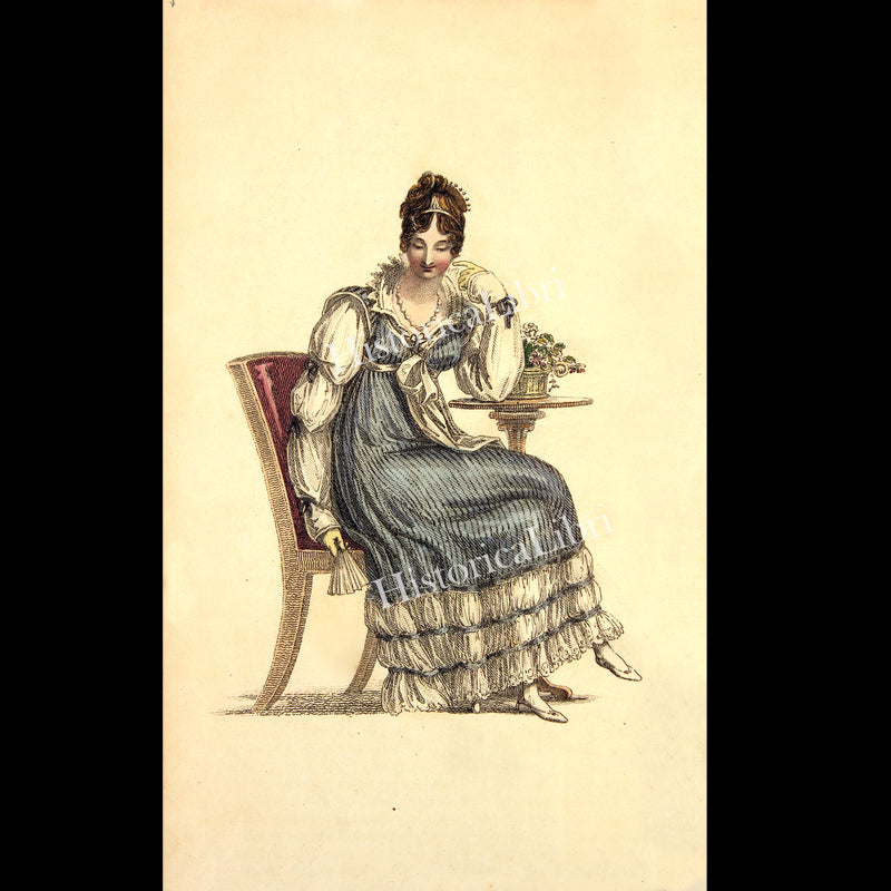 Ackermann's Repository 1815 September Plate 16 Dinner Dress