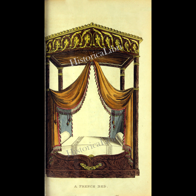 Ackermann's Repository 1816 April Plate 20 A French Bed