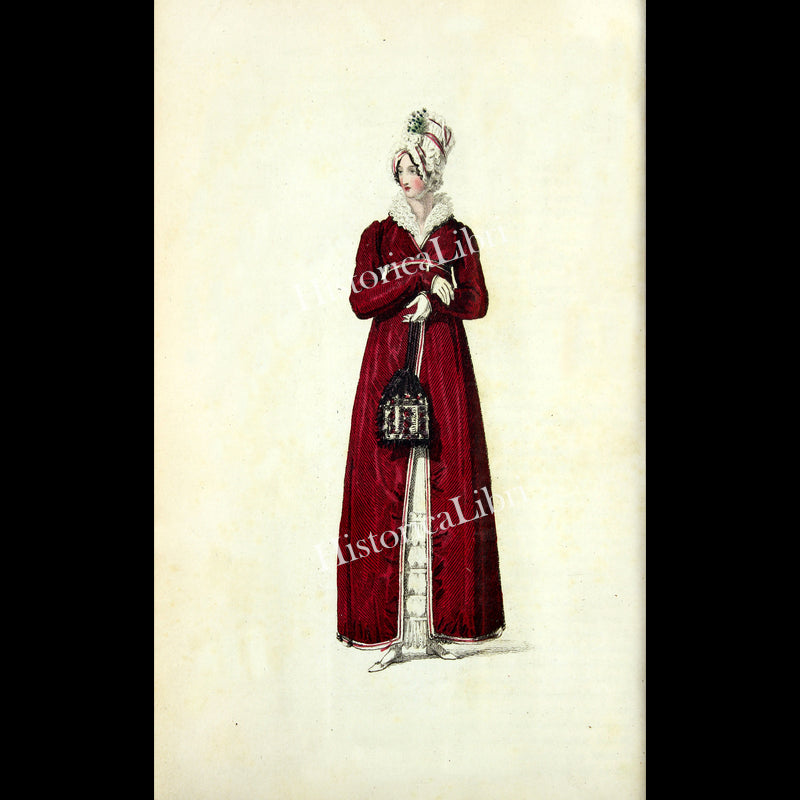 Ackermann's Repository 1816 December Plate 34 Promenade Dress