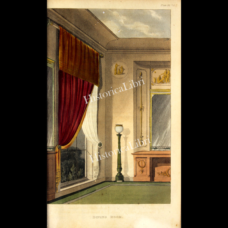 Ackermann's Repository 1816 June Plate 32 Dining Room