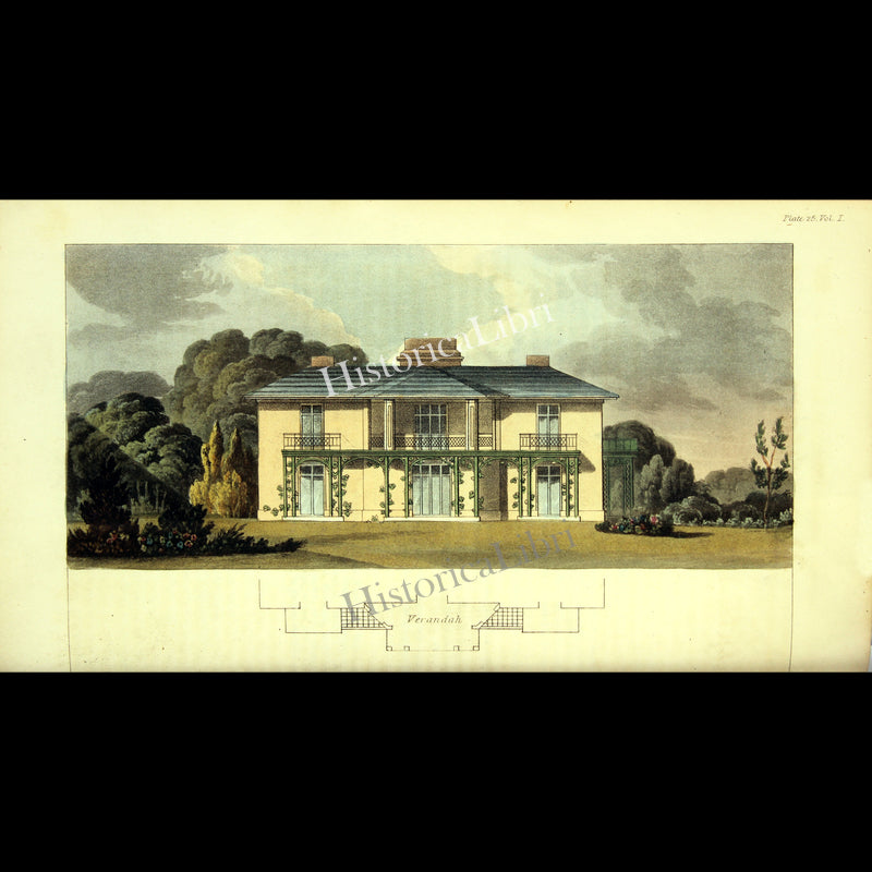 Ackermann's Repository 1816 May Plate 25 A Hunting Lodge