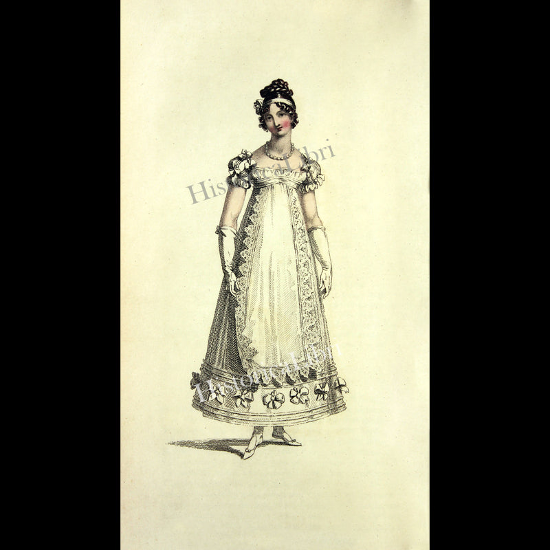 Ackermann's Repository 1817 April Plate 22 Parisian Ball Dress