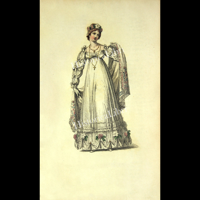 Ackermann's Repository 1817 February Plate 11 Evening Dress
