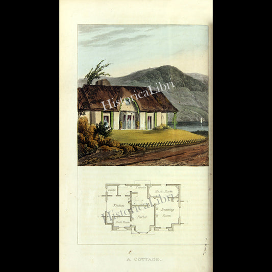 Ackermann's Repository 1817 February Plate 7 A Cottage
