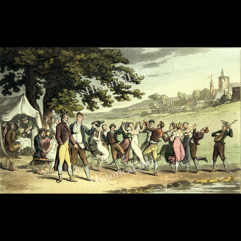 Ackermann's Repository 1817 July Plate 2 Rural Happiness of Caverac