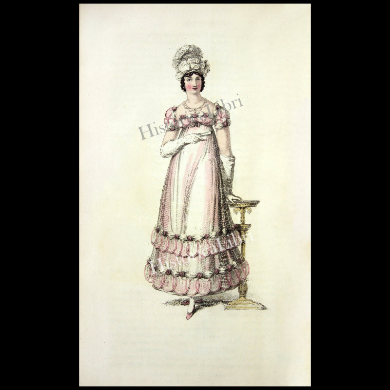 Ackermann's Repository 1817 June Plate 35 Evening Dress