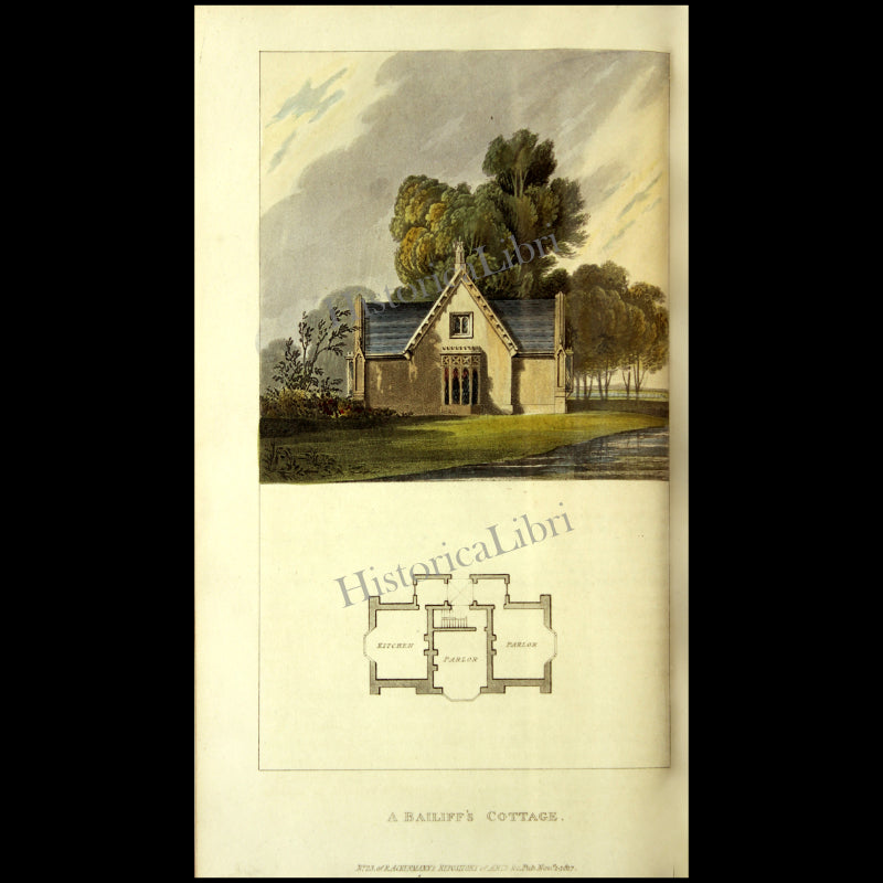 Ackermann's Repository 1817 November Plate 24 A Bailiff's Cottage