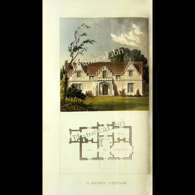 Ackermann's Repository 1817 October Plate 18 A Gothic Cottage