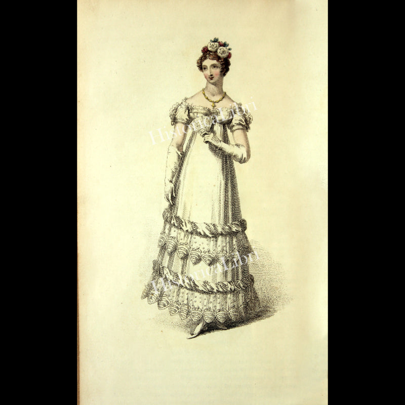 Ackermann's Repository 1817 October Plate 21 Evening Dress