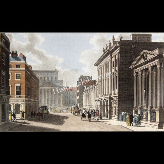 Ackermann's Repository 1809 November Plate 29 Bank of England - South View of the Bank