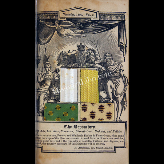 Ackermann's Repository 1809 November Patterns of British Manufacture