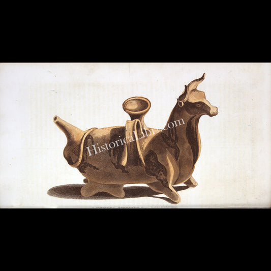 Ackermann's Repository 1809 October Plate 23 Singular Spesimen of Antiquity Recently Found at Girgenti in Sicily