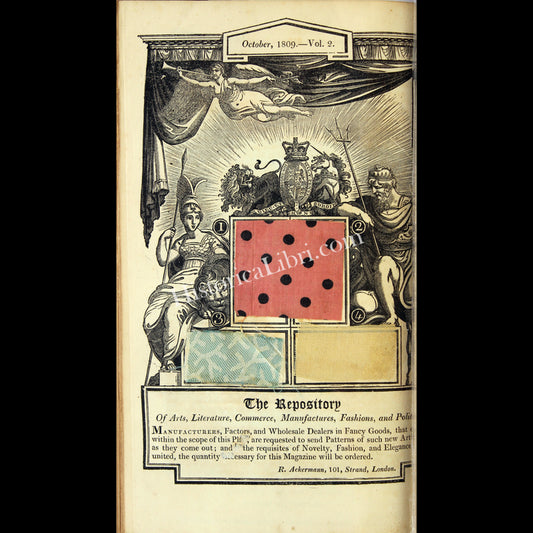 Ackermann's Repository 1809 October Patterns of British Manufacture