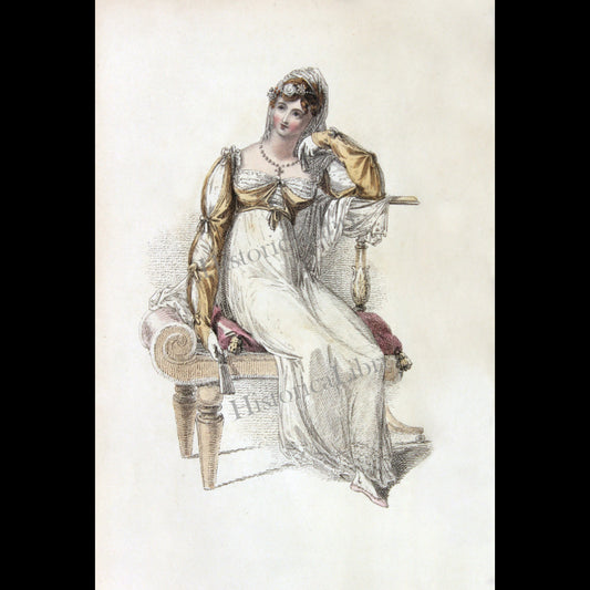 Ackermann's Repository 1813 September Plate 19 Evening Dress