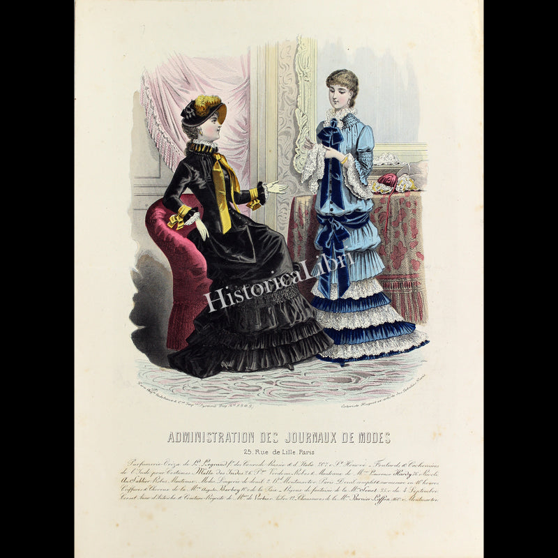 Administration des Journaux de Modes 1880s Plate 305