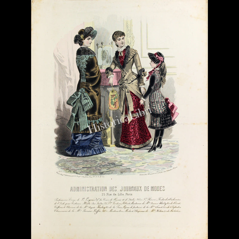Administration des Journaux de Modes 1880s Plate 307