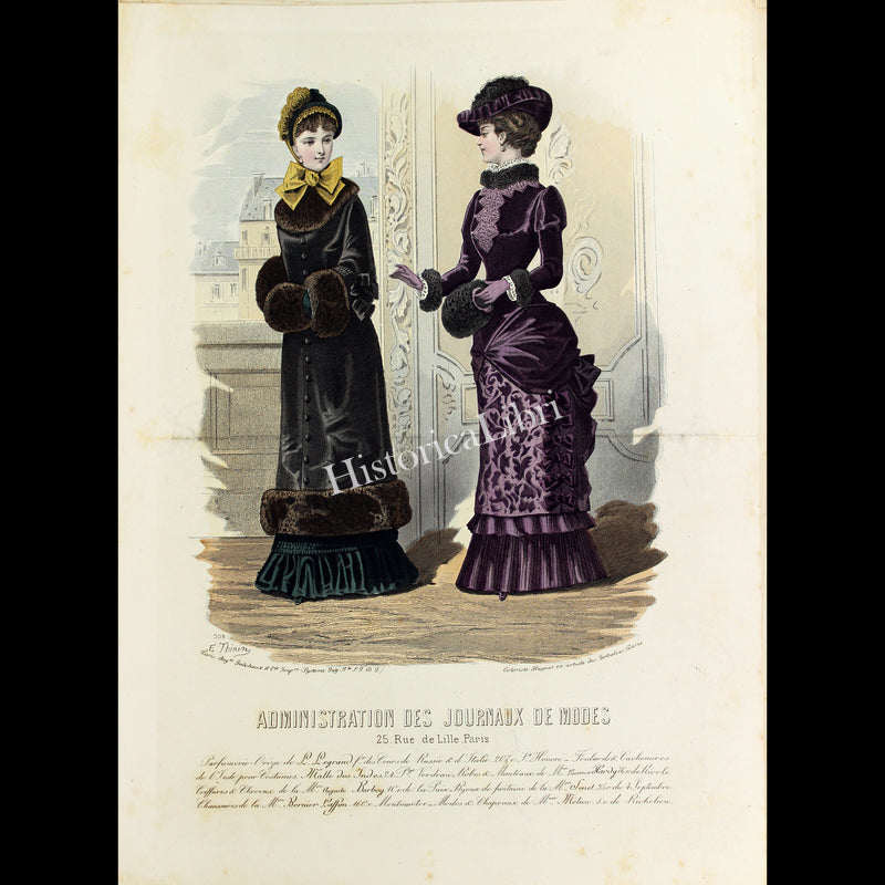 Administration des Journaux de Modes 1880s Plate 308