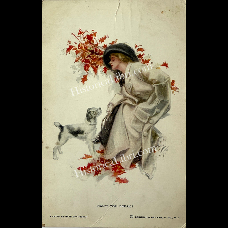 Harrison Fisher 1910 Can't You Speak?