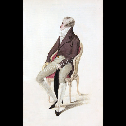 Ackermann's Repository 1810 April Plate 26 Full Dress of a Gentleman