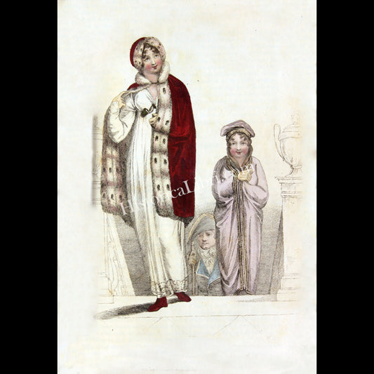 Ackermann's Repository 1810 January Plate 5 Carriage or Promenade Dress