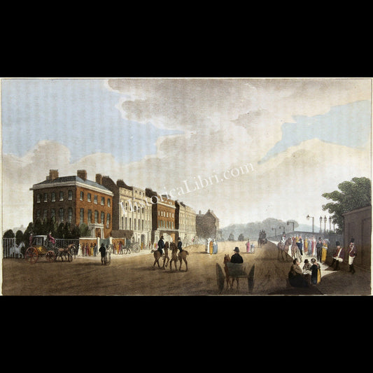 Ackermann's Repository 1810 July Plate 2 View of Piccadilly