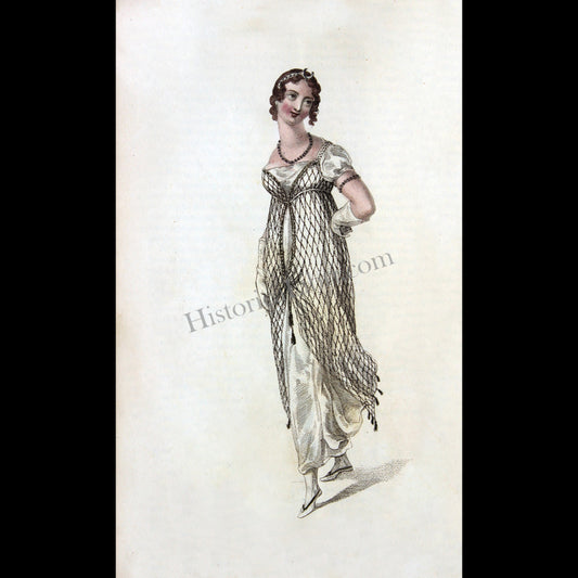 Ackermann's Repository 1810 March Plate 17 Ball Dress