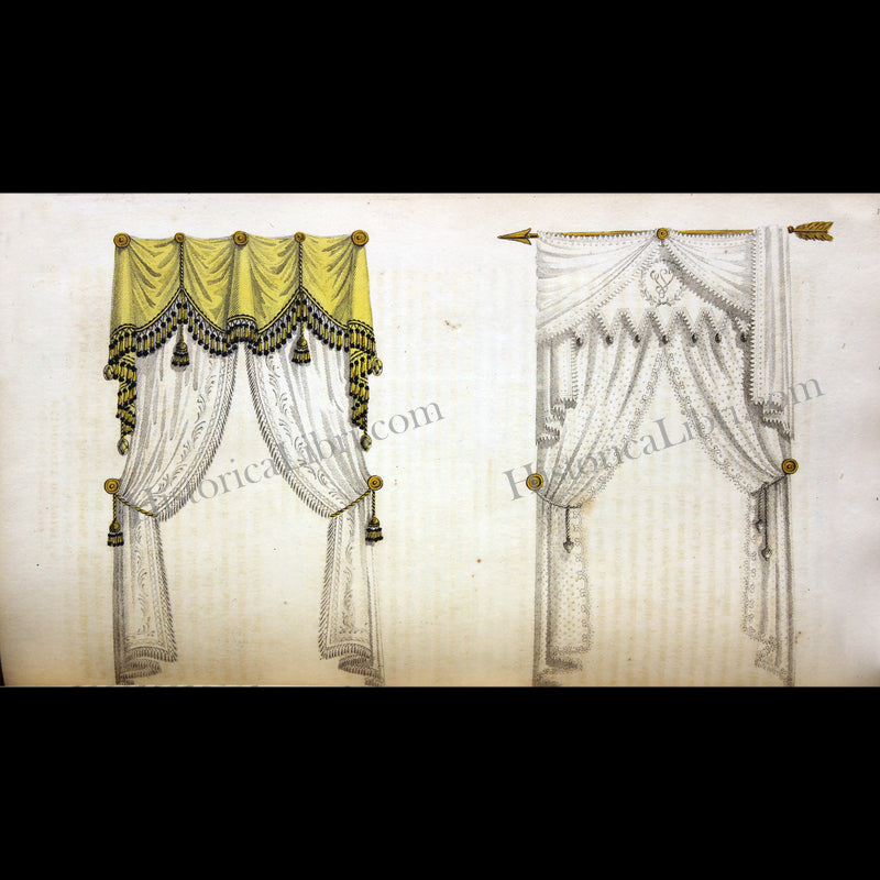 Ackermann's Repository 1810 October Plate 25 French Drapery Window