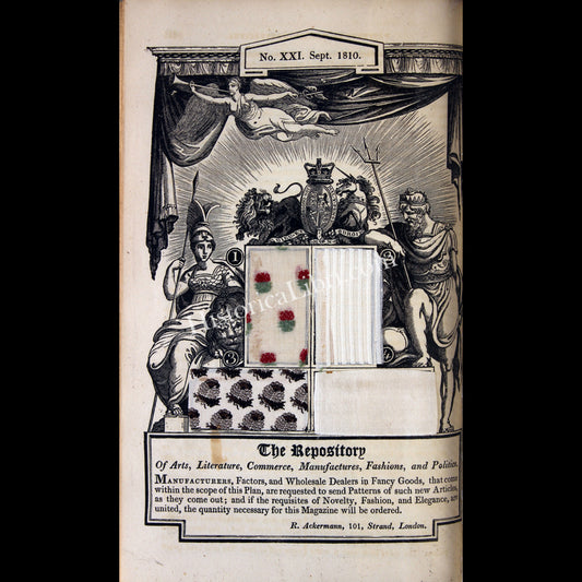 Ackermann's Repository 1810 September Patterns of British Manufacture