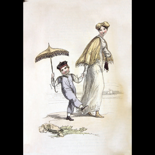 Ackermann's Repository 1811 August Plate 10 Walking Dress