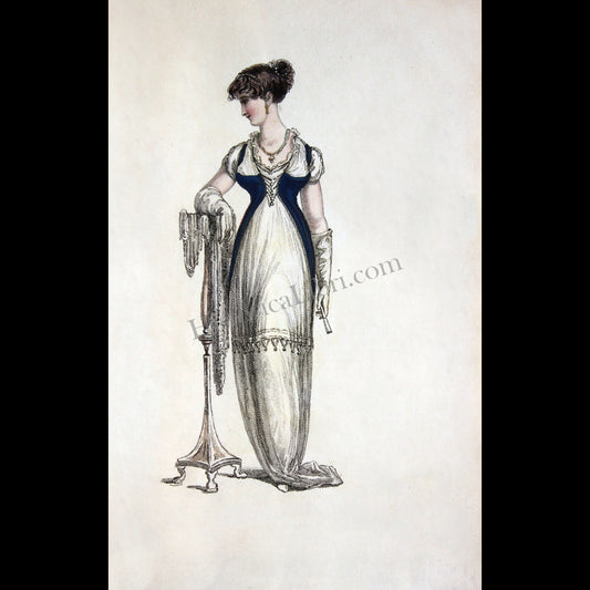 Ackermann's Repository 1811 August Plate 11 Evening Dress