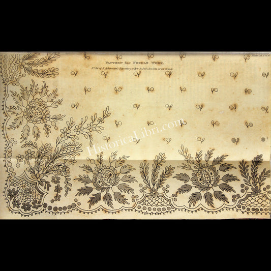 Ackermann's Repository 1811 December Plate 38 Pattern for Needle Work