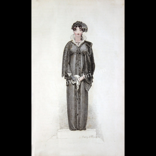 Ackermann's Repository 1811 December Plate 36 Mourning Dress