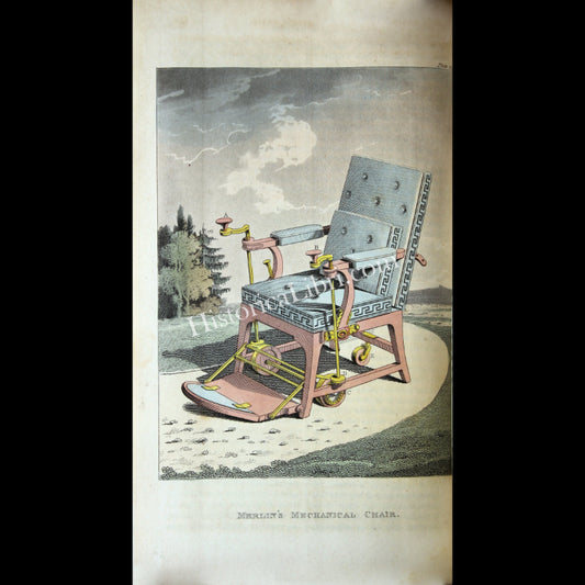 Ackermann's Repository 1811 October Plate 21 Merlin's Mechanical Chair