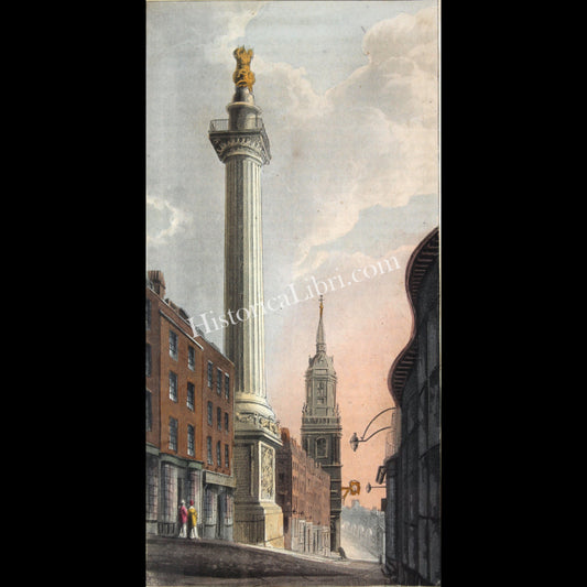 Ackermann's Repository 1812 April Plate 23 The Monument