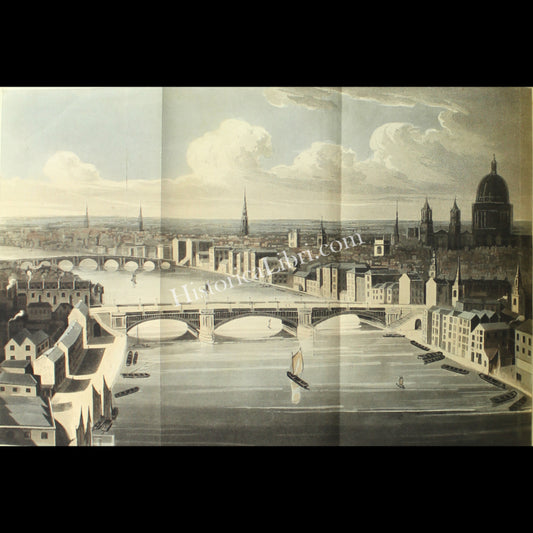 Ackermann's Repository 1812 April Plate 24 Southwark Bridge