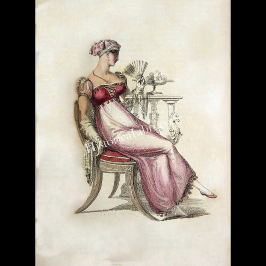 Ackermann's Repository 1812 April Plate 27 Ball Dress