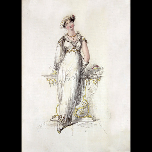 Ackermann's Repository 1812 august Plate 11 Evening Dress