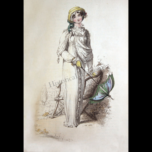 Ackermann's Repository 1812 August Plate 12 Promenade Dress