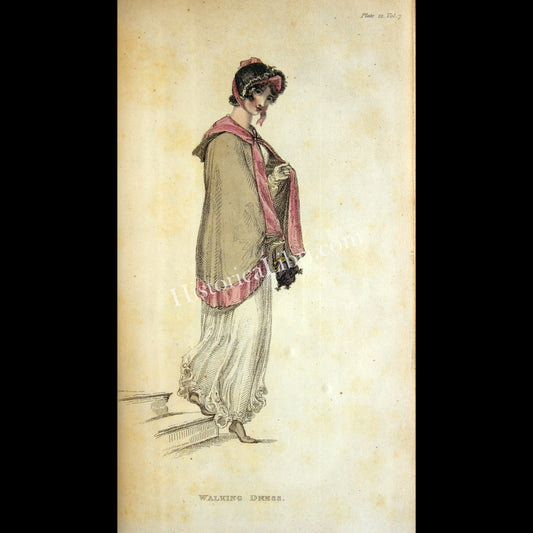 Ackermann's Repository 1812 February Plate 12 Walking Dress