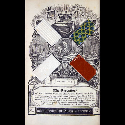 Ackermann's Repository 1812 January Patterns of British Manufacture